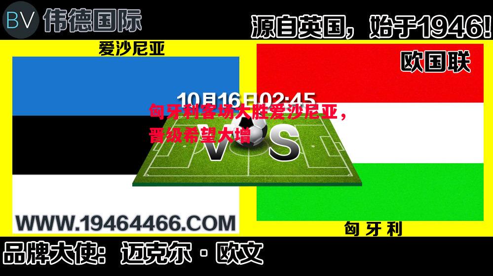 匈牙利客场大胜爱沙尼亚，晋级希望大增
