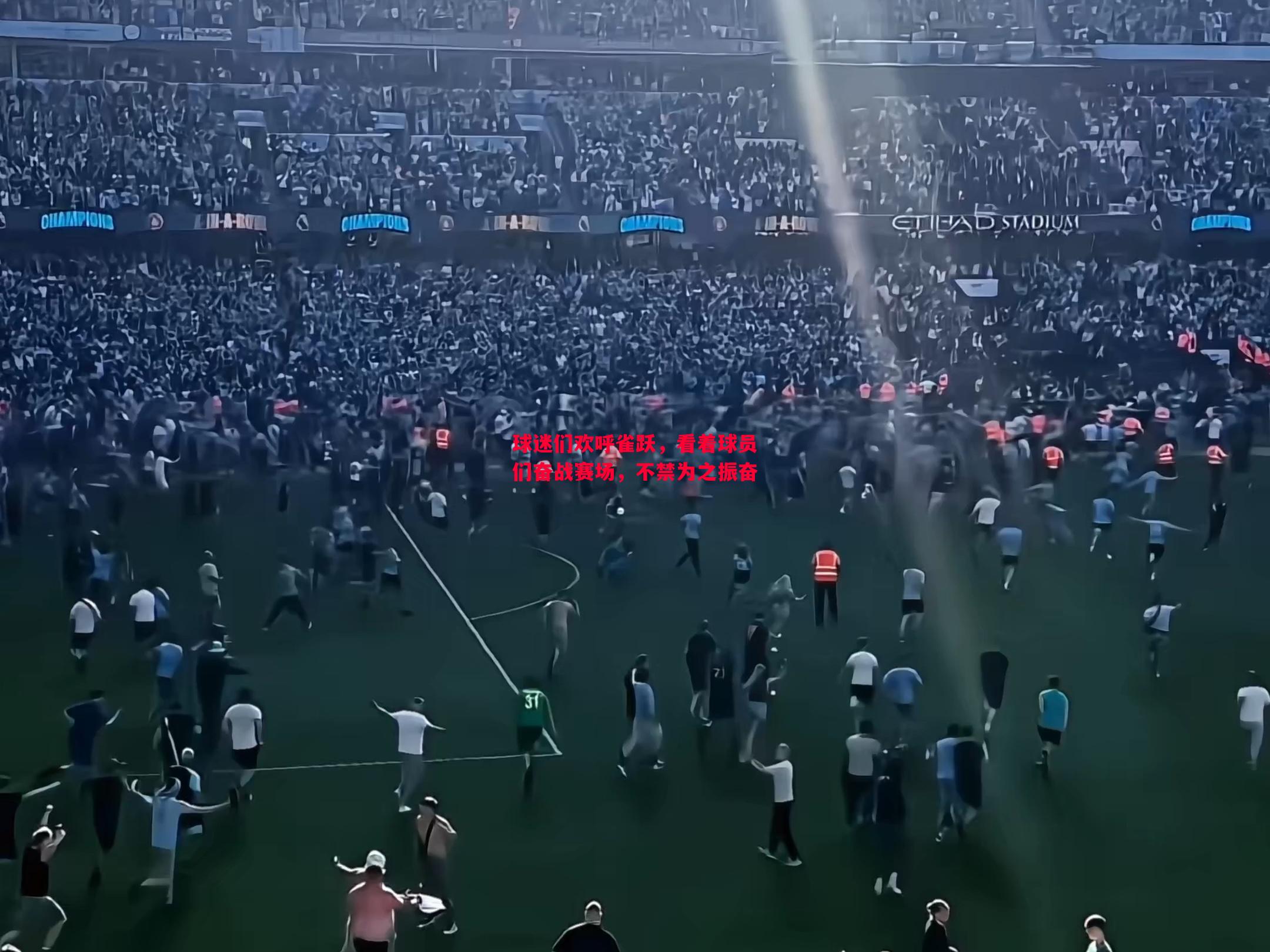 球迷们欢呼雀跃,看着球员们奋战赛场,不禁为之振奋 球迷们欢呼雀跃,看着球员们奋战赛场,不禁为之振奋